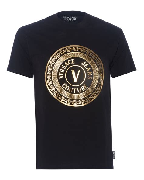 versace jeans t-shirt men's|versace jeans couture black shirt.